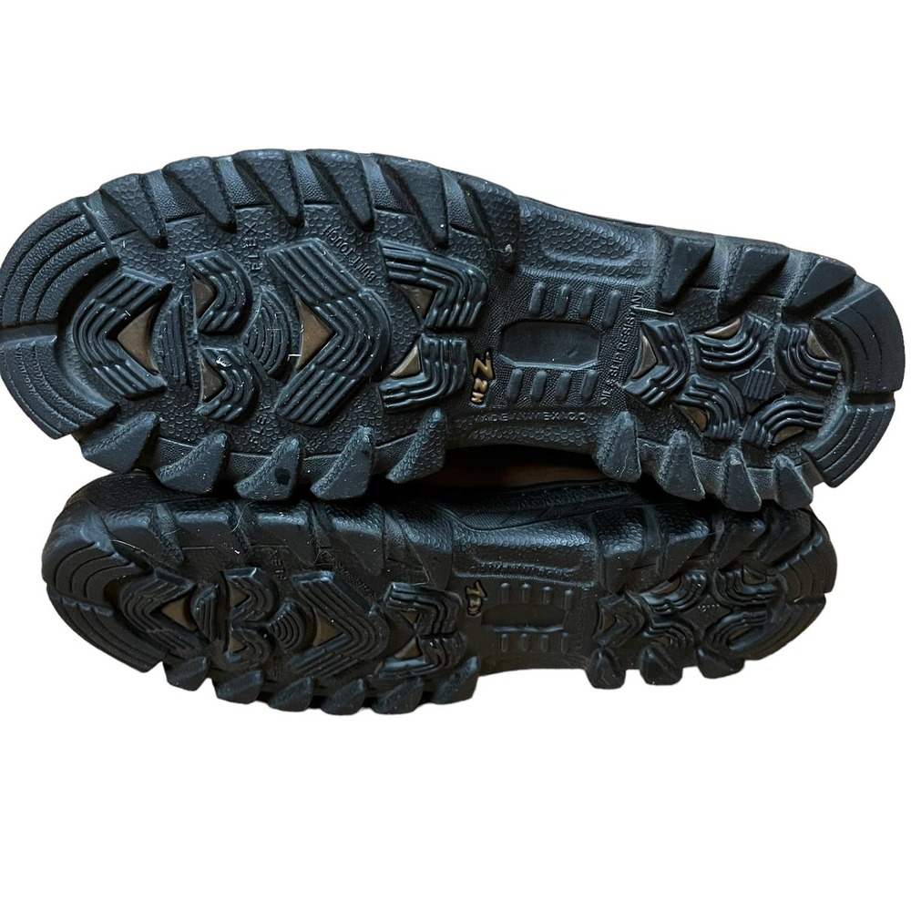 LOM Work Boots Brown Suede Western Men's Made in Mexico Size 10.5 Oil Resistant - Picture 8 of 13